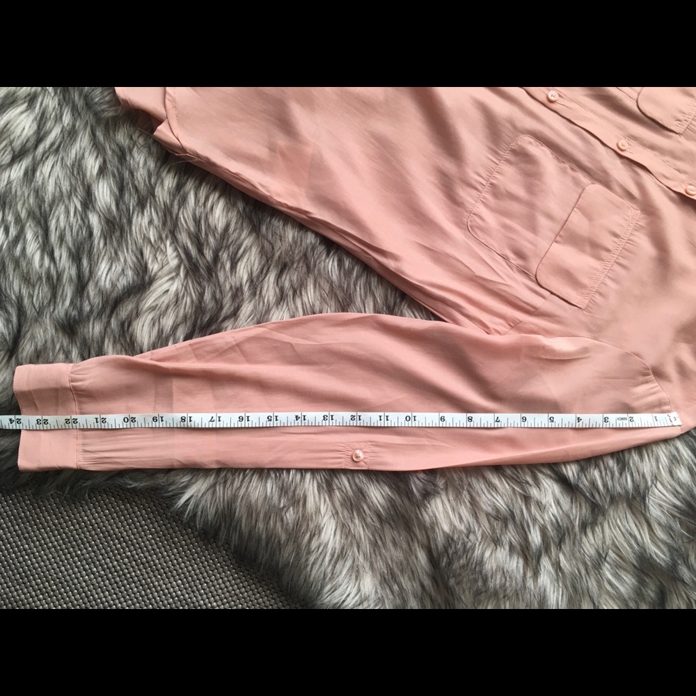 Express Blush Button Down Shirt - Picture 7 of 8